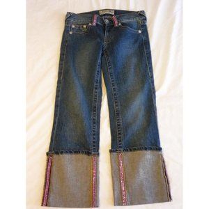 Allen B Blue Jeans Pink Rhinestone 27